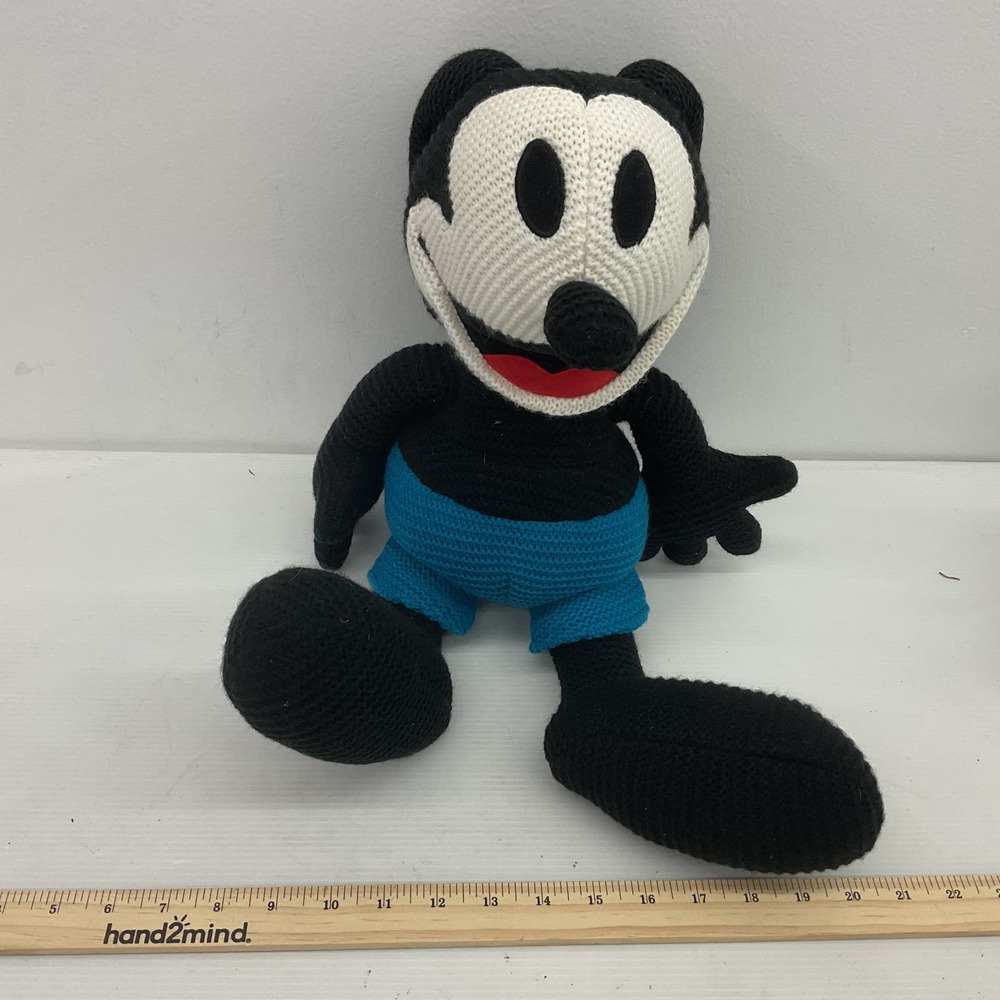 Disney Parks Oswald the Rabbit Crochet Knit Plush Doll Toy